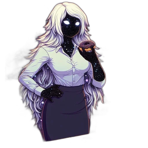 mask, jacket, dress, staff, concept art, pixel art, cyberpunk, comic book art transparent PNG cut-out