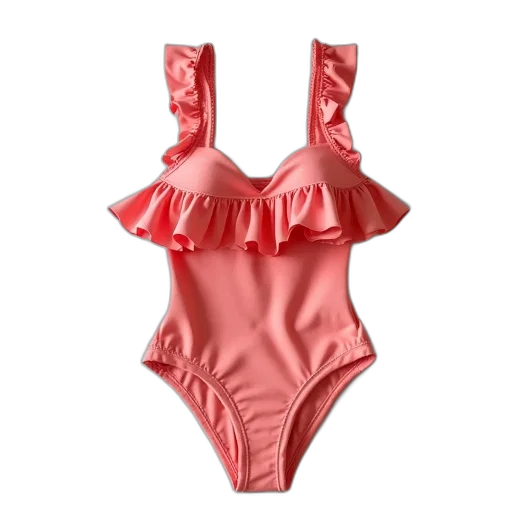 red, new, girls, swimsuit transparent PNG cut-out