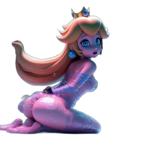 dress, creature, crown, robot, concept art, 3d render, fantasy art, pixel art transparent PNG cut-out