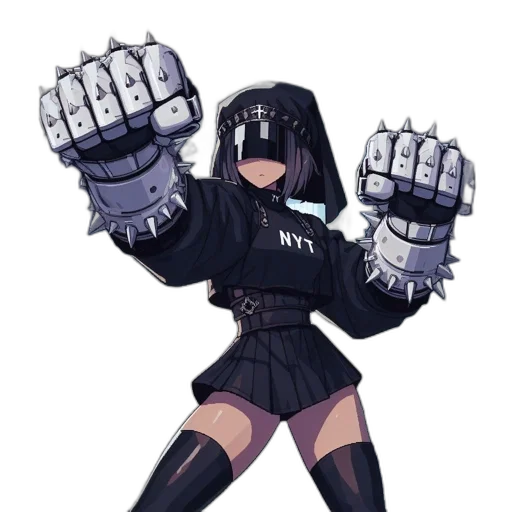 weapon, jacket, robot, staff, concept art, pixel art, comic book art, cyberpunk transparent PNG cut-out