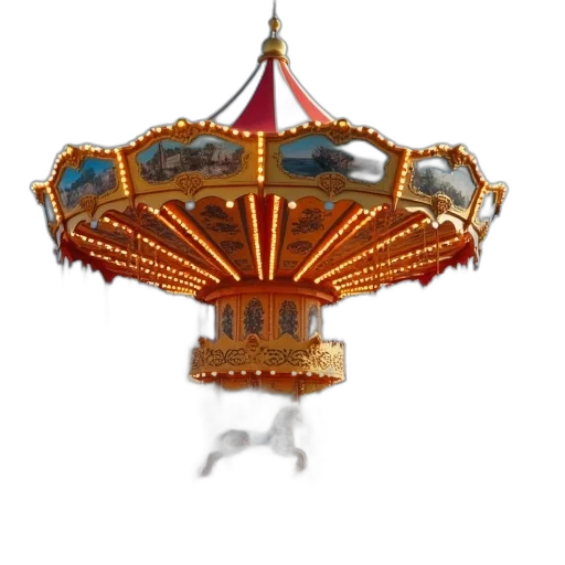 crown, staff, hat, umbrella, concept art, 3d render, photorealistic, amusement transparent PNG cut-out