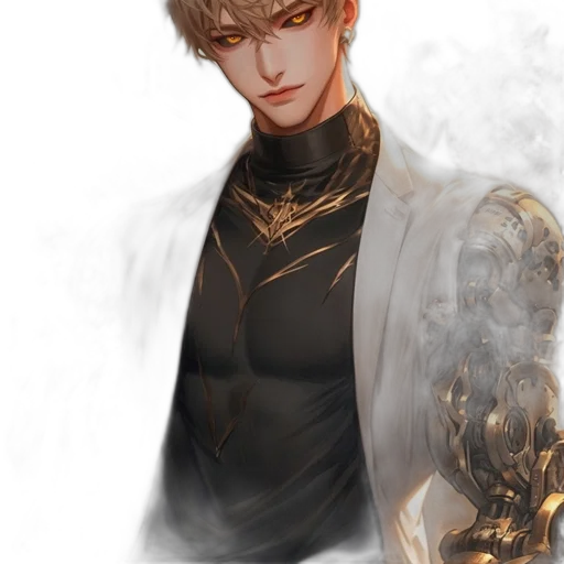 crown, dragon, staff, robot, fantasy art, concept art, photorealistic, anime transparent PNG cut-out
