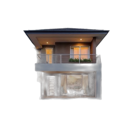 building, furniture, 3d render, photorealistic transparent PNG cut-out