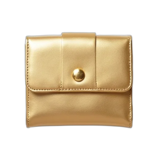 jewelry, crown, golden, earth tones, gold-colored, rectangular-shaped, wallet, smooth transparent PNG cut-out