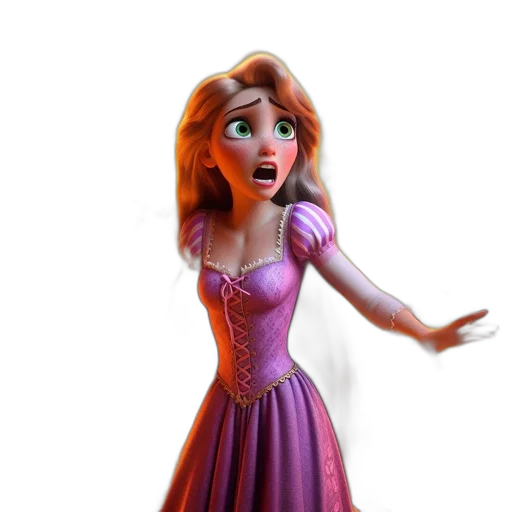 dress, face, staff, 3d render, concept art, cartoon, photorealistic, snow transparent PNG cut-out