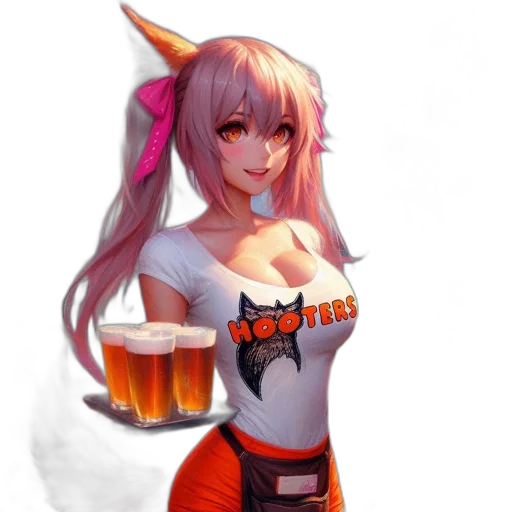 dragon, staff, dress, robot, fantasy art, pixel art, anime, concept art transparent PNG cut-out