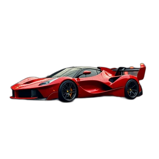 car, weapon, 3d render, photorealistic, concept art, rendering, ferrari, mp4 transparent PNG cut-out