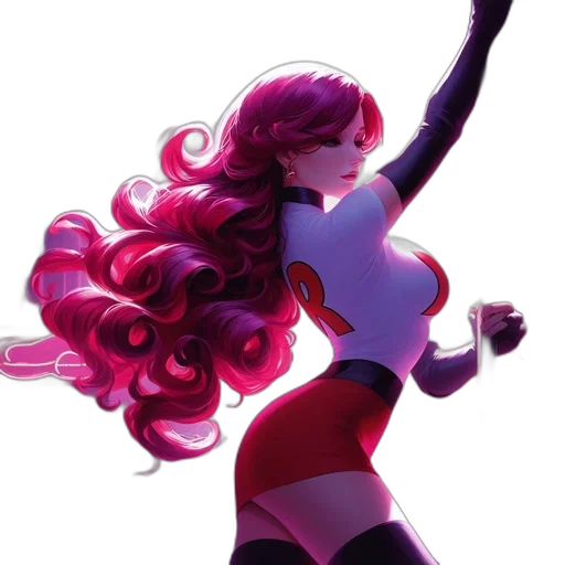 concept art, comic book art, fantasy art, pixel art, neon lights, red, neon, colorful transparent PNG cut-out
