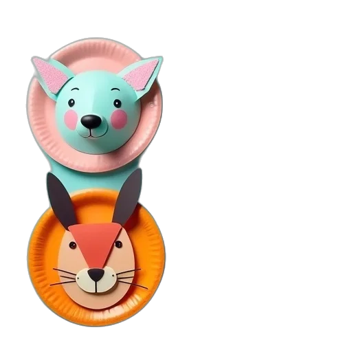3d render, concept art, paper, plate transparent PNG cut-out