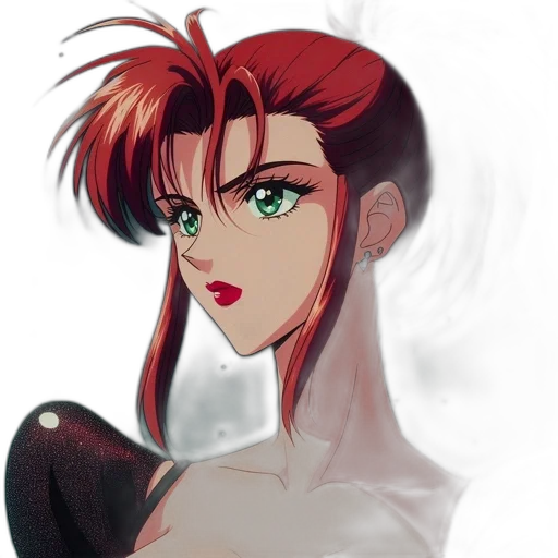 face, anime, concept art, watercolor, cartoon, fire, red, dark transparent PNG cut-out