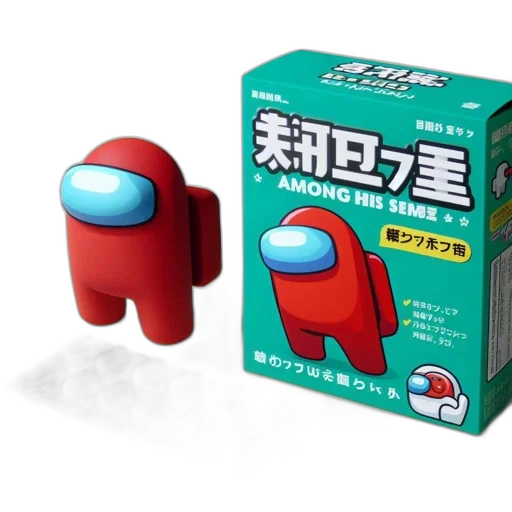 robot, 3d render, concept art, model, among, impostor, character, placed transparent PNG cut-out