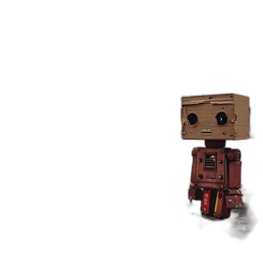 robot, creature, staff, mask, pixel art, 3d render, concept art, fantasy art transparent PNG cut-out