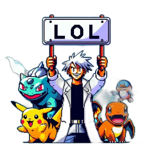 animal, staff, pixel art, concept art, anime, cartoon, scientist, professor transparent PNG cut-out