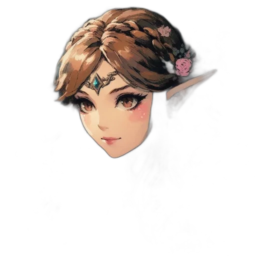 crown, staff, face, mask, concept art, pixel art, fantasy art, anime transparent PNG cut-out