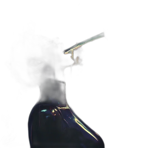 bottle, shoes, dress, mask, 3d render, concept art, photorealistic, vaporwave transparent PNG cut-out
