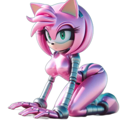 robot, animal, creature, 3d render, concept art, vaporwave, cyberpunk, illustration transparent PNG cut-out