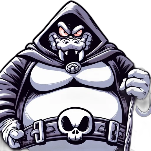 jacket, concept art, comic book art, pixel art, cartoon, imposing, reptilian, creature transparent PNG cut-out