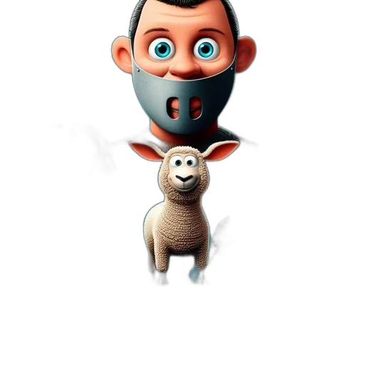 mask, animal, face, creature, 3d render, concept art, cartoon, photorealistic transparent PNG cut-out