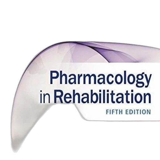 cover, pharmacology, rehabilitation, fifth, edition, features, stylized, design transparent PNG cut-out