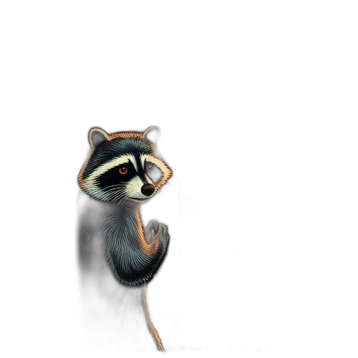 creature, animal, mask, staff, concept art, watercolor, 3d render, fantasy art transparent PNG cut-out