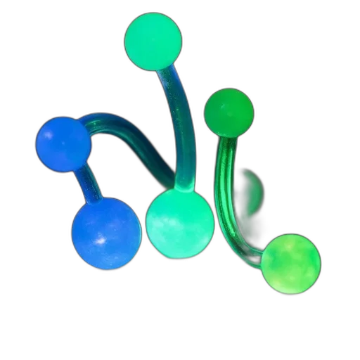 jewelry, crown, staff, umbrella, 3d render, concept art, green, blue transparent PNG cut-out