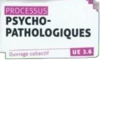 image, book, cover, titled, processus, psycho-pathologiques, subtitle, ouvrage transparent PNG cut-out