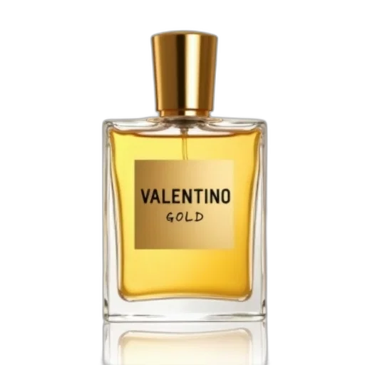 bottle, golden, clear, glass, cap, label, containing, liquid transparent PNG cut-out
