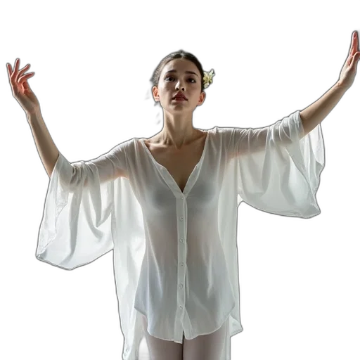 dress, female, dance, performer transparent PNG cut-out