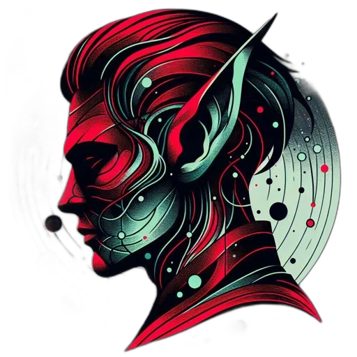 mask, face, fantasy art, concept art, pixel art, cyberpunk, outer space, neon lights transparent PNG cut-out