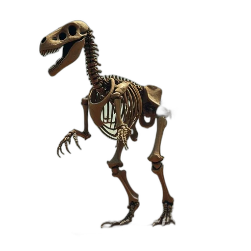 animal, creature, dragon, robot, concept art, 3d render, skeleton, walking transparent PNG cut-out