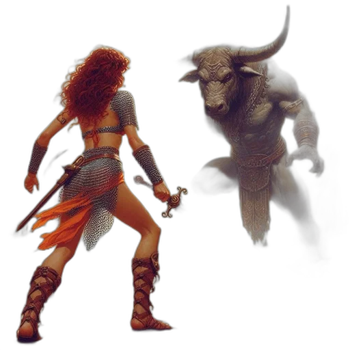 concept art, fantasy art, comic book art, pixel art, fire, earth tones, red, dark transparent PNG cut-out