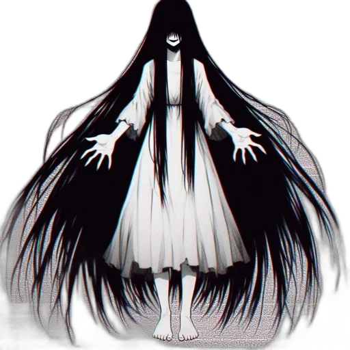 hair, mask, dress, creature, concept art, pixel art, fantasy art, 3d render transparent PNG cut-out