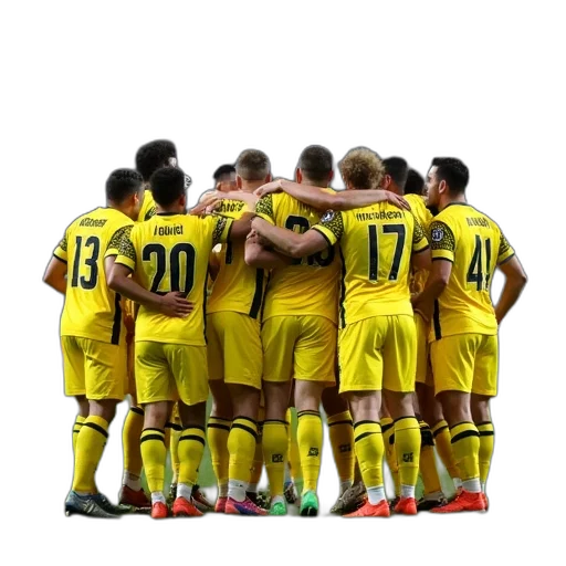 staff, neon, dortmund, team, celebrate, goal, bundesliga, champions transparent PNG cut-out