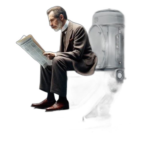furniture, robot, staff, shoes, concept art, photorealistic, 3d render, man transparent PNG cut-out