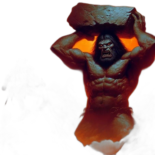 creature, animal, concept art, fantasy art, 3d render, photorealistic, fire, giant transparent PNG cut-out