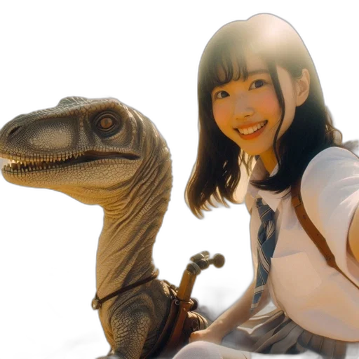 dragon, creature, animal, staff, photorealistic, outer space, woman, takes transparent PNG cut-out