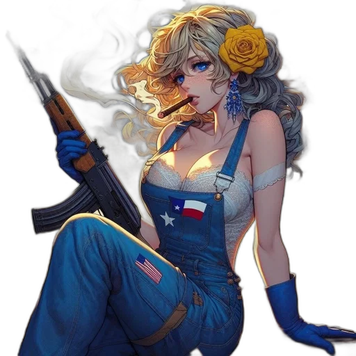 weapon, staff, concept art, comic book art, fantasy art, anime, blue, female transparent PNG cut-out