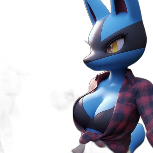 concept art, 3d render, fantasy art, anthropomorphic, fox, depicted, animation, catches transparent PNG cut-out