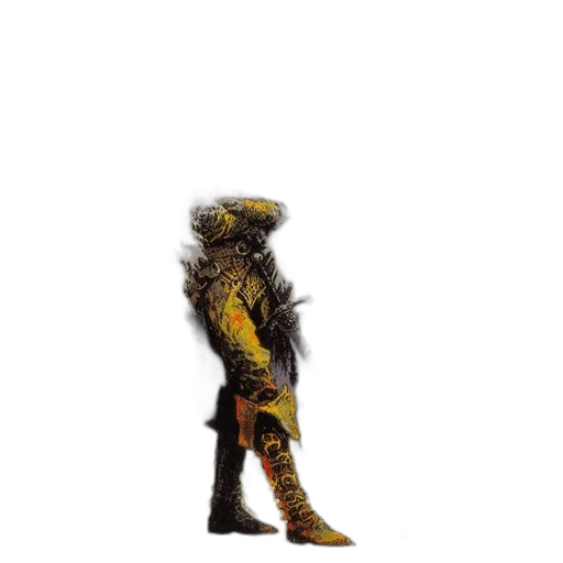 animal, creature, staff, hat, concept art, 3d render, pixel art, fantasy art transparent PNG cut-out