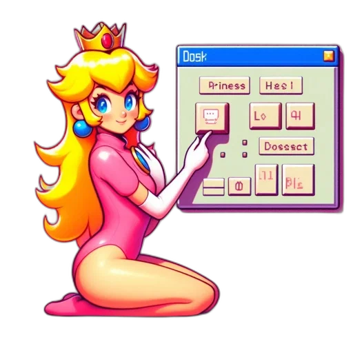 dress, crown, pixel art, vaporwave, concept art, fantasy art, pastel, illustrated transparent PNG cut-out