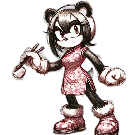 robot, creature, concept art, cartoon, 3d render, pixel art, monochrome, red transparent PNG cut-out