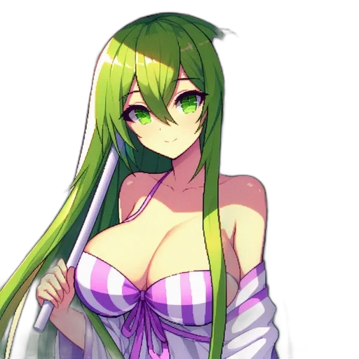 dress, staff, pixel art, anime, fantasy art, concept art, green, neon transparent PNG cut-out