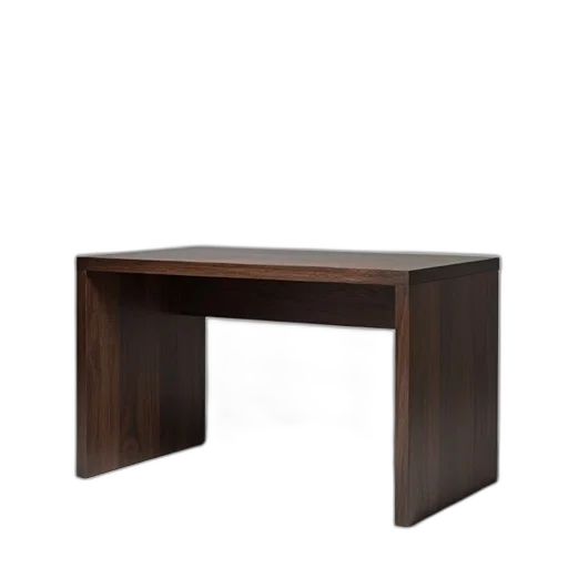 furniture, 3d render, photorealistic, sleek, modern, desk, made, dark transparent PNG cut-out