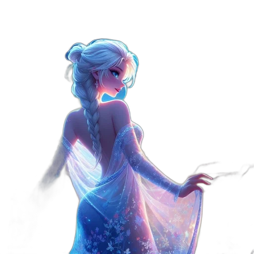 dress, staff, crown, dragon, concept art, fantasy art, watercolor, pixel art transparent PNG cut-out