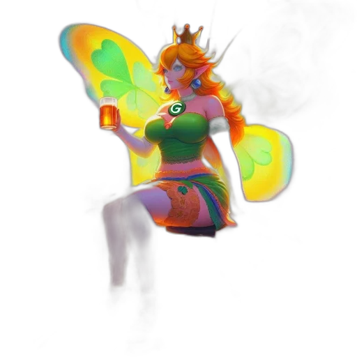 dragon, crown, creature, staff, concept art, fantasy art, pixel art, 3d render transparent PNG cut-out