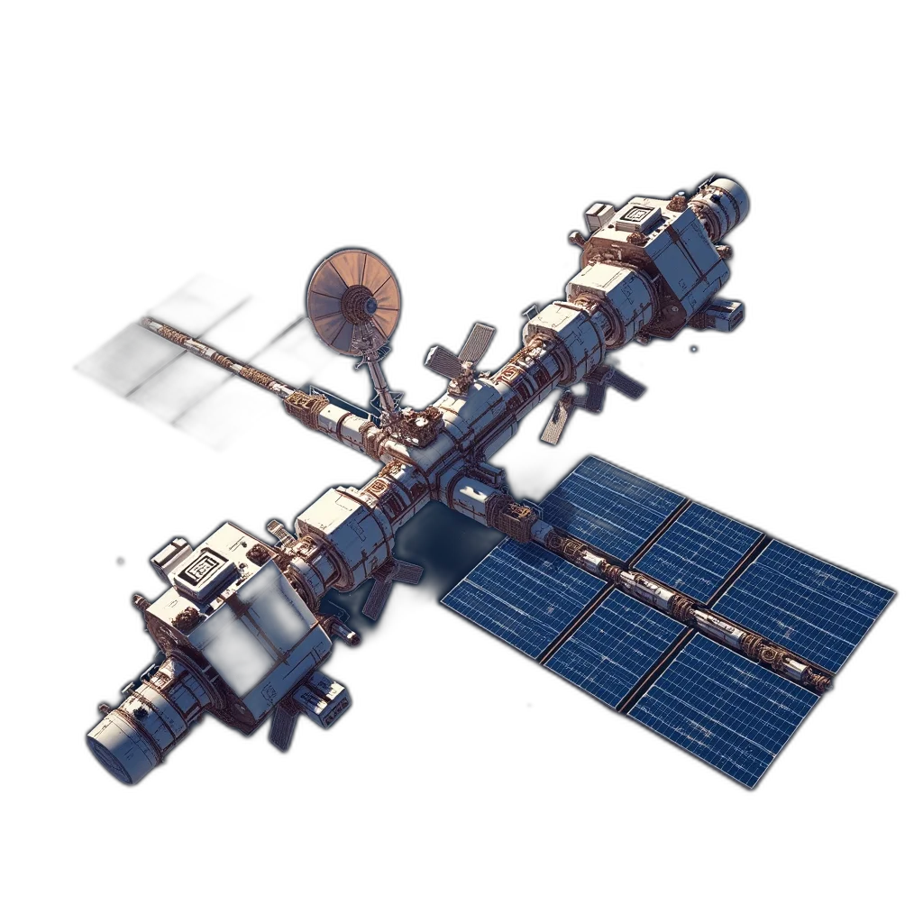 staff, weapon, robot, dragon, 3d render, concept art, pixel art, outer space transparent PNG cut-out