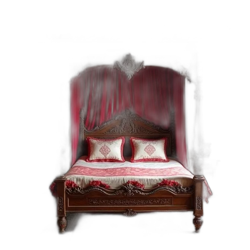 furniture, crown, dress, shoes, photorealistic, concept art, 3d render, oil painting transparent PNG cut-out