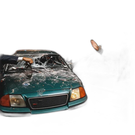 car, concept art, 3d render, photorealistic, fire, rain, underwater, fog transparent PNG cut-out
