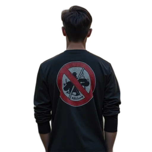 jacket, weapon, person, sign transparent PNG cut-out