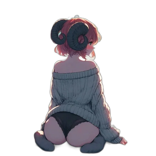 jacket, dress, hat, creature, watercolor, concept art, anime, pixel art transparent PNG cut-out